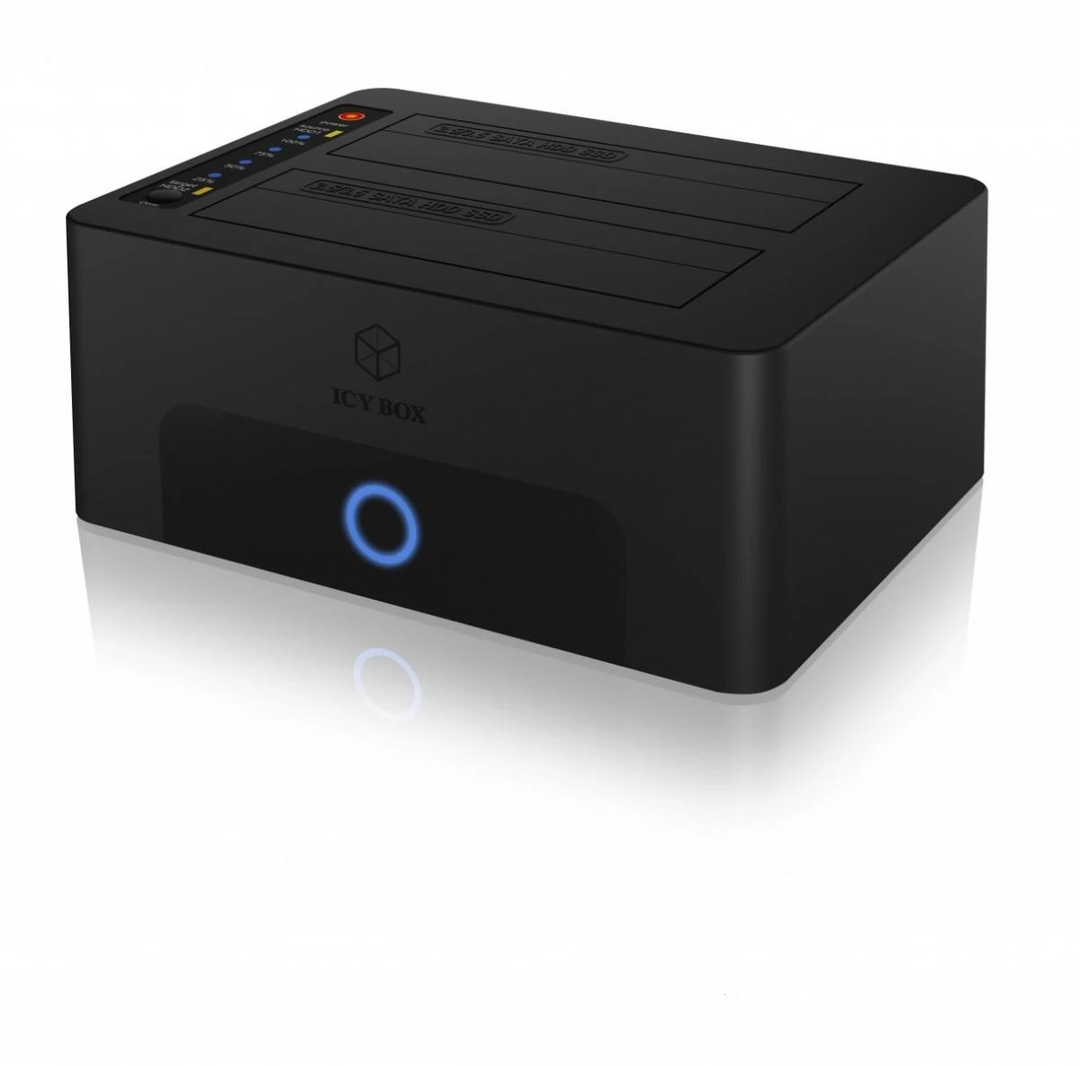 Icy Box „RaidSonic ICYBOX IB-1232CL-U3 2Bay“ prijungimo / klonavimo stotis, skirta 2,5 colio ir 3,5 colio HDD „Sata USB 3.2 Gen 1“