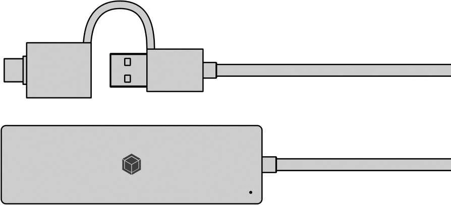 Icy Box Port IB-HUB1424-C3 4 prievadų USB A tipo šakotuvas, C/A tipo jungtis