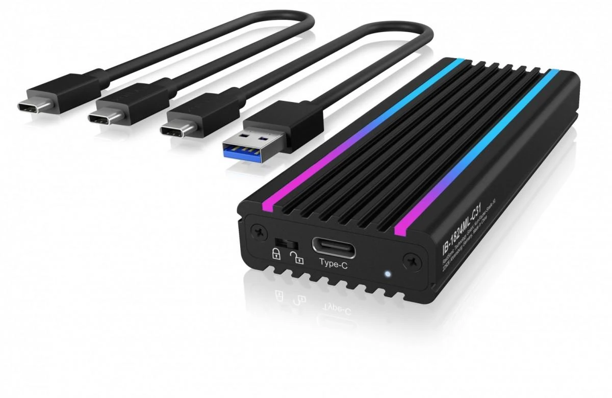 ICY BOX SSD korpusas su laidais