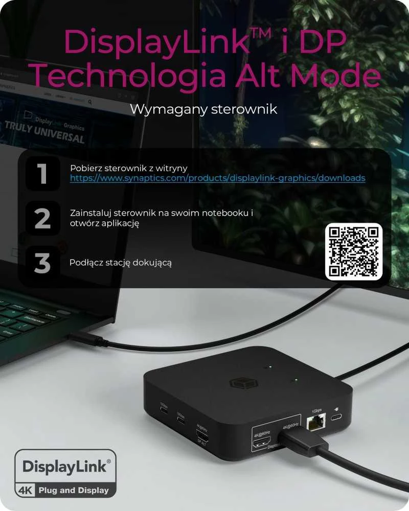RAD „RaidSonic ICY BOX IB-DK4090-C“ 12 viename USB C tipo dokas su PD iki 100W