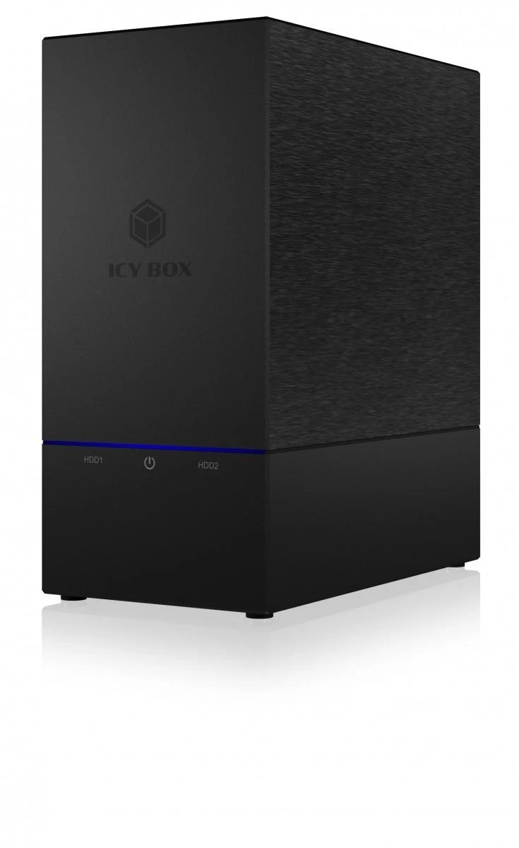 ICY BOX IB-RD3621-C31 išorinis 2 skyrių RAID korpusas, skirtas 2 x 2,5 colio arba 3,5 colio SATA diskams