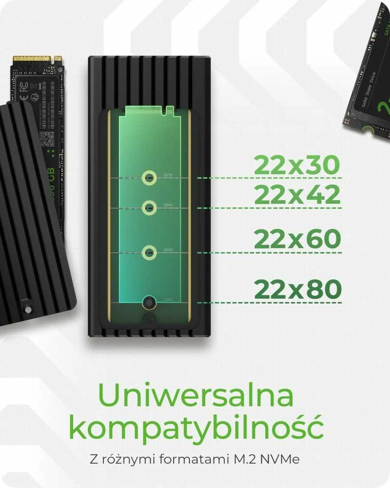 RAD IB-1917M-C32a NVMe USB 3.2 Gen 2x2.20 Gbit/s korpusas