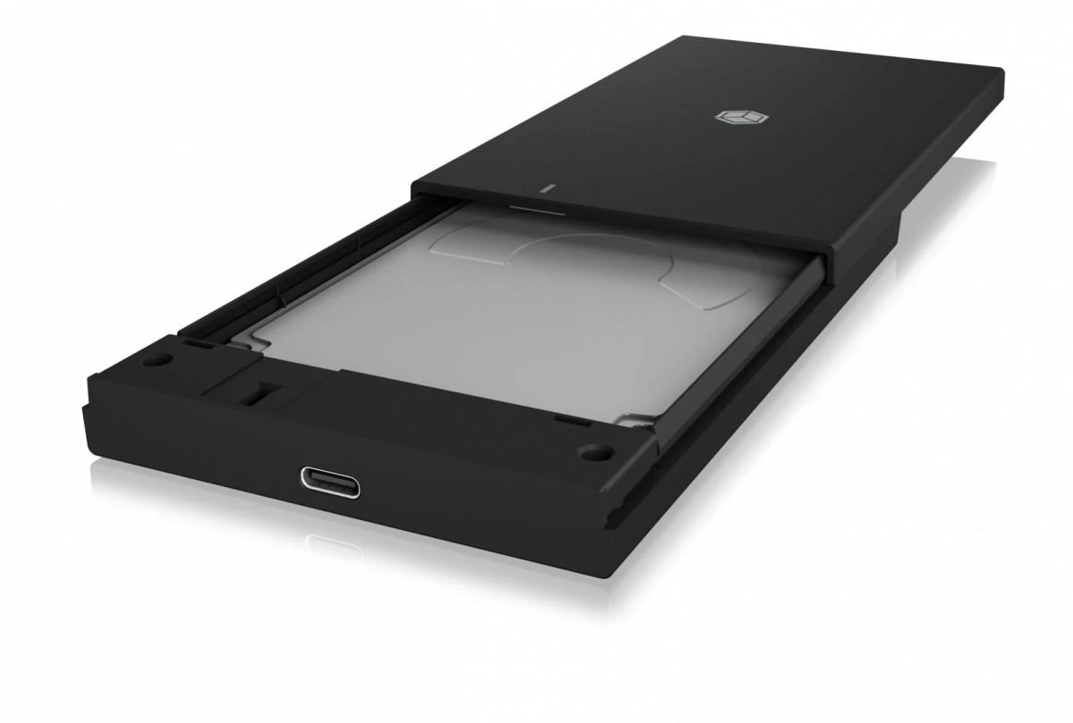 Atidarytas RaidSonic ICY BOX išorinis diskų dėklas