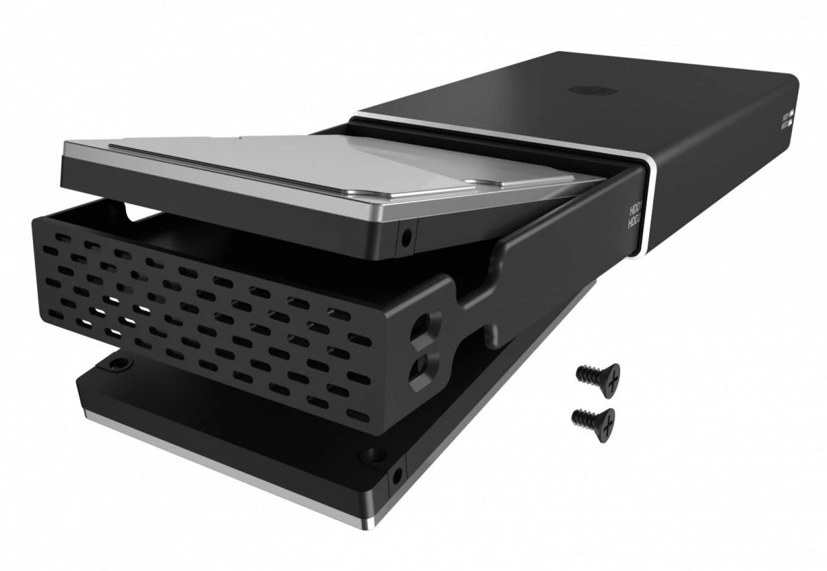 RaidSonic ICY BOX IB-RD2253-C31 išorinis RAID korpusas, skirtas 2x2,5 SATA I/II/III SSD ir HDD
