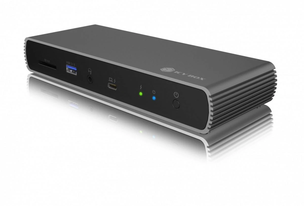 RaidSonic ICY BOX IB-DK8801-TB4 priekinė jungčių panele