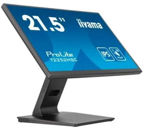 Iiyama 21,5 colių PCAP 10pt jutiklinio ekrano monitorius su IPS skydelio technologija, nuo krašto iki krašto stiklo ir pirštų atspaudų apsaugančia danga