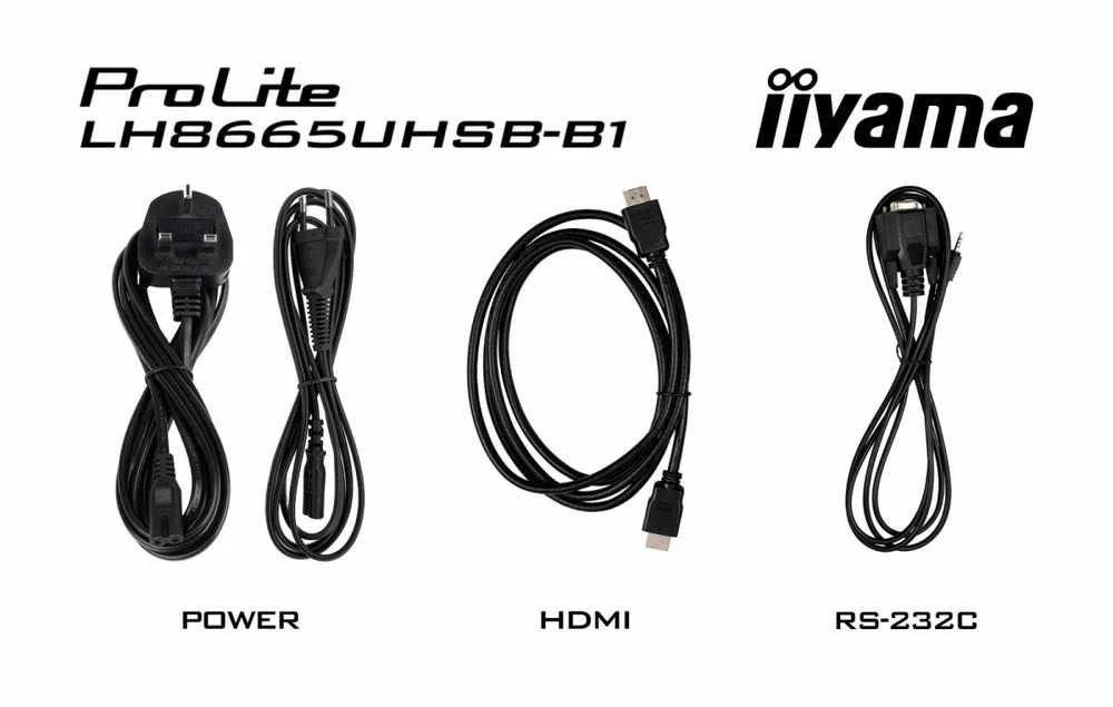 Monitorius iiyama ProLite LH8665UHSB-B1