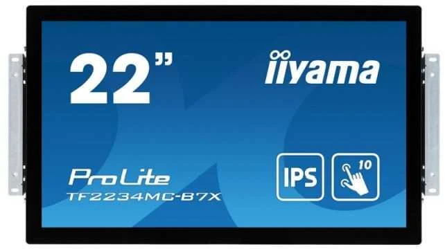 Monitorius IIYAMA 21,5 colio IPS 1920x1080 10 taškų jutiklinė apsauga nuo pirštų atspaudų 1000:1 305cd/m2 8ms HDMI DP VGA USB jutiklinė sąsaja