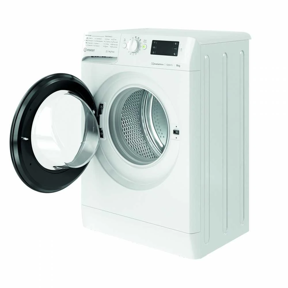 INDESIT | Skalbimo mašina | MTWSE 61294 WK EE | Energy efficiency class C | Front loading | Skalbimo talpa 6kg | 1150 RPM | Gylis 42.5 cm | Plotis 59.5 cm | Ekranas | Big Digit | Baltas