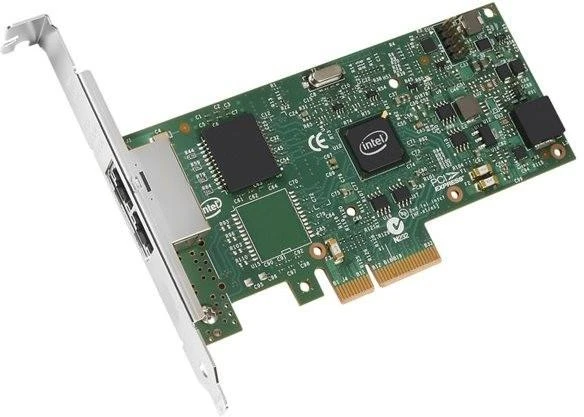 Intel Ethernet I350 T2 V2 tinklo plokštė su dviejų prievadų bloku