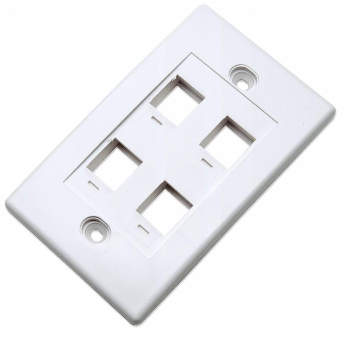 Intellinet 163316 Skydas paviršiuje montuojamam lizdui 4x Keystone