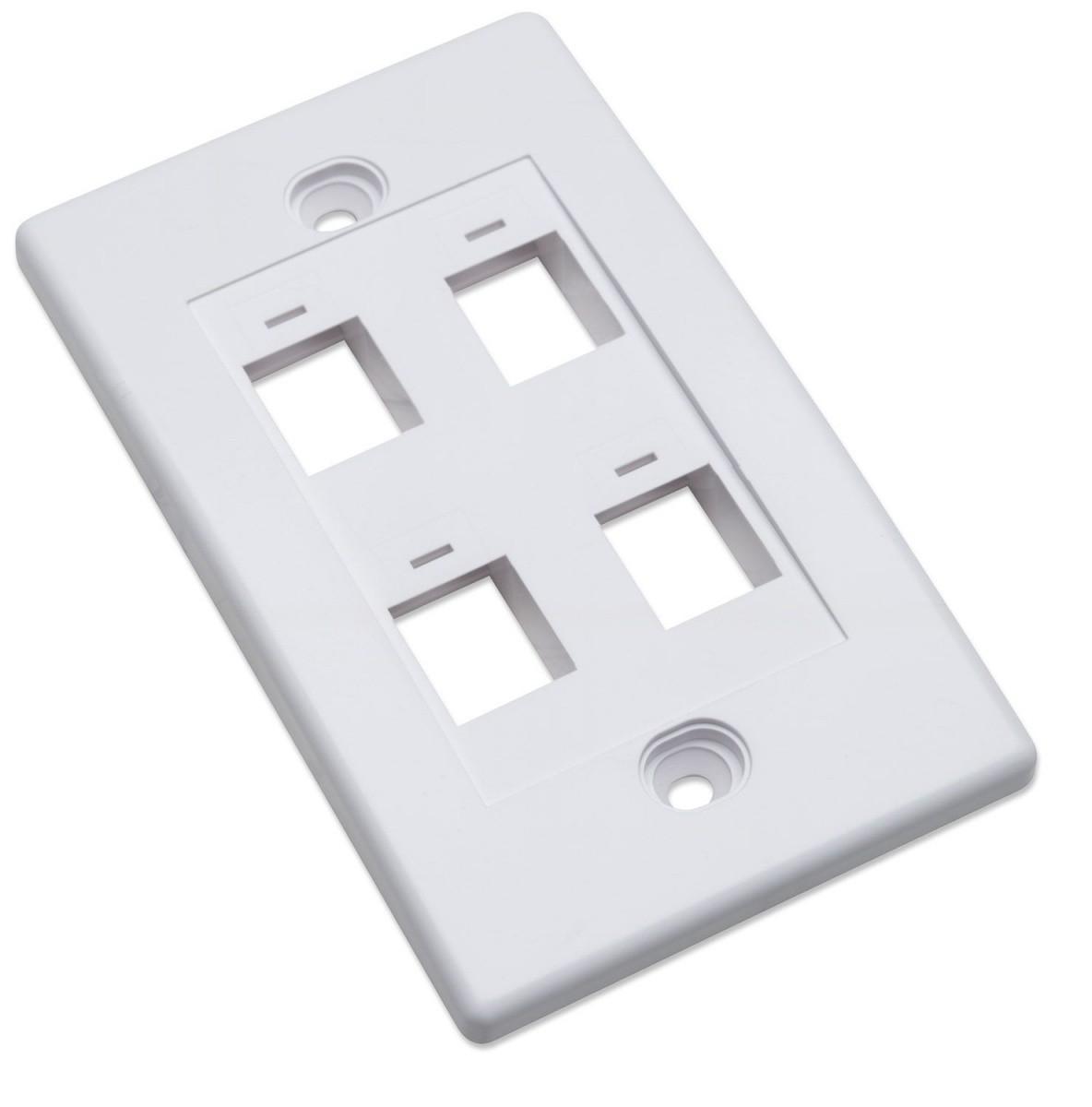 Intellinet 163316 Skydas paviršiuje montuojamam lizdui 4x Keystone