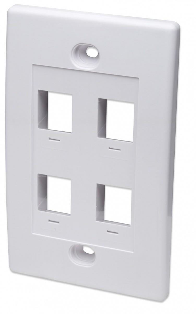 Intellinet 163316 Skydas paviršiuje montuojamam lizdui 4x Keystone