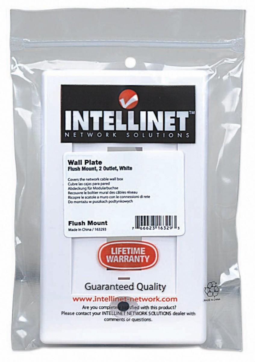 Intellinet 163293 elektros jungiklio / lizdo dangtelis Balta