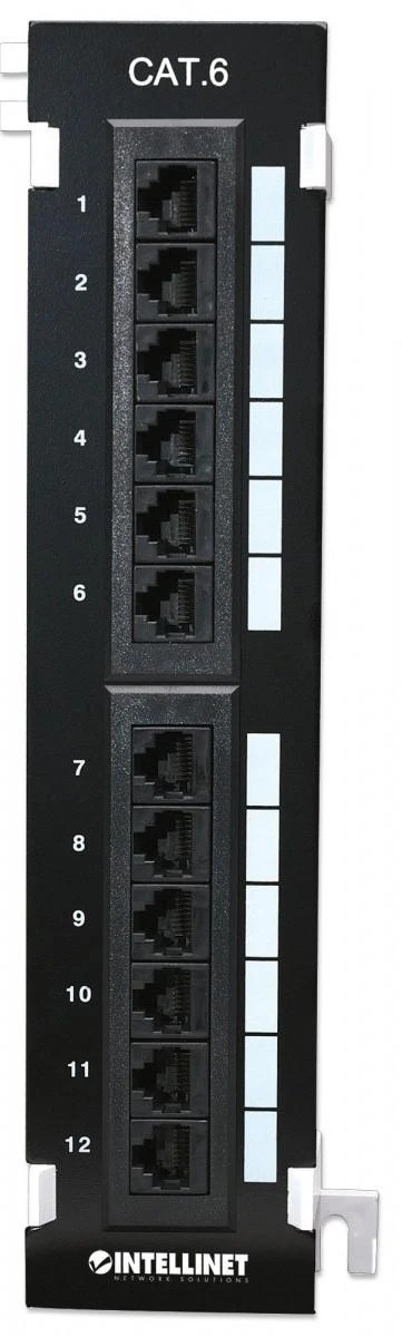 Intellinet 560269 Patch Panel naścienny Cat6 UTP 12x RJ45