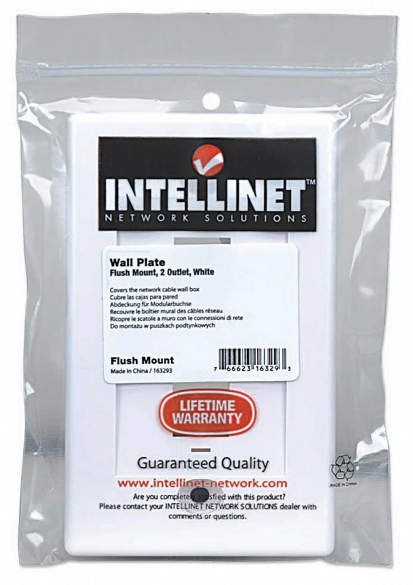 Intellinet 163309 Skydas paviršiuje montuojamam lizdui 3x Keystone