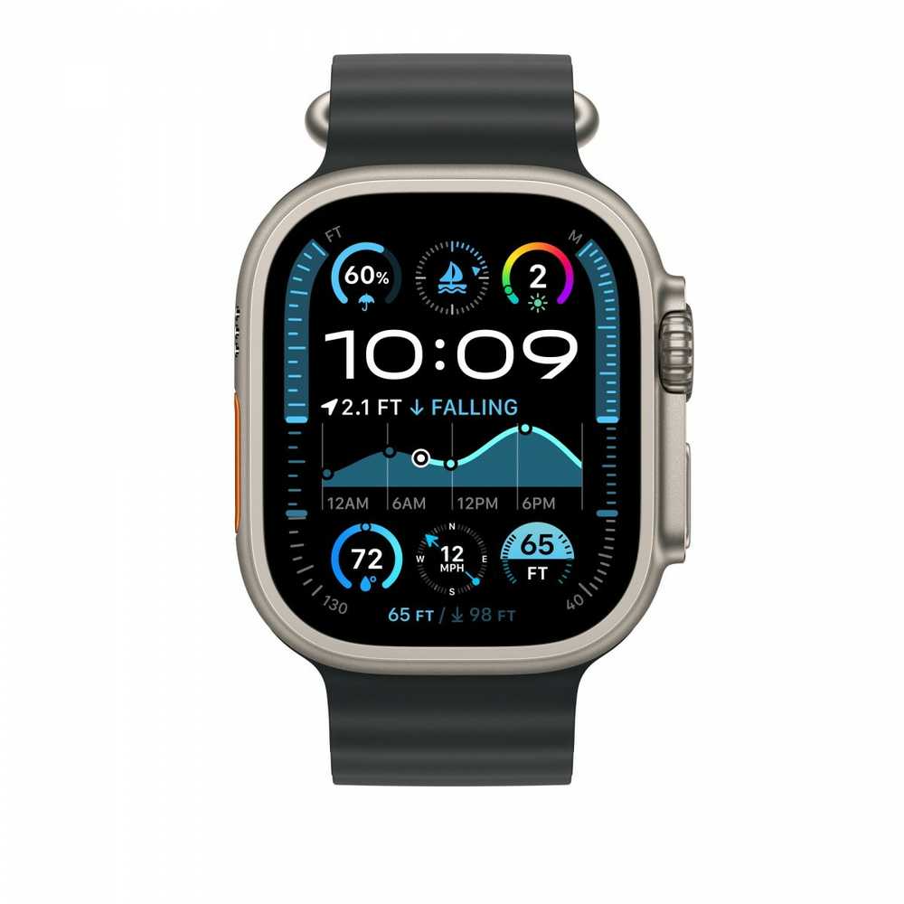 Apple 49mm Juodojo vandenyno juostos prailginimas – natūralaus titano apdaila
