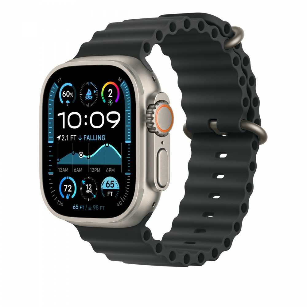 Apple 49mm Juodojo vandenyno juostos prailginimas – natūralaus titano apdaila