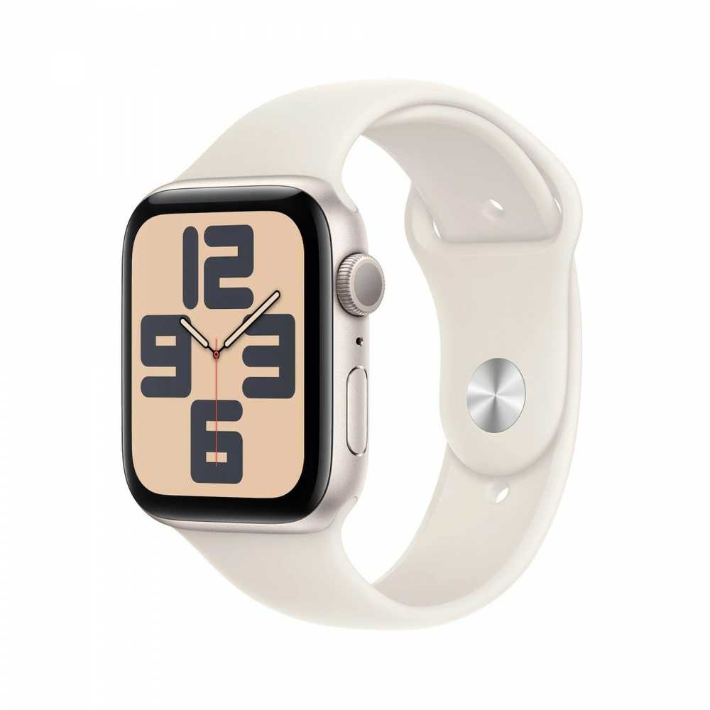 Išmanusis laikrodis Apple Watch SE GPS 40mm Starlight Aliuminio dėklas su Starlight Sport Band - S/M