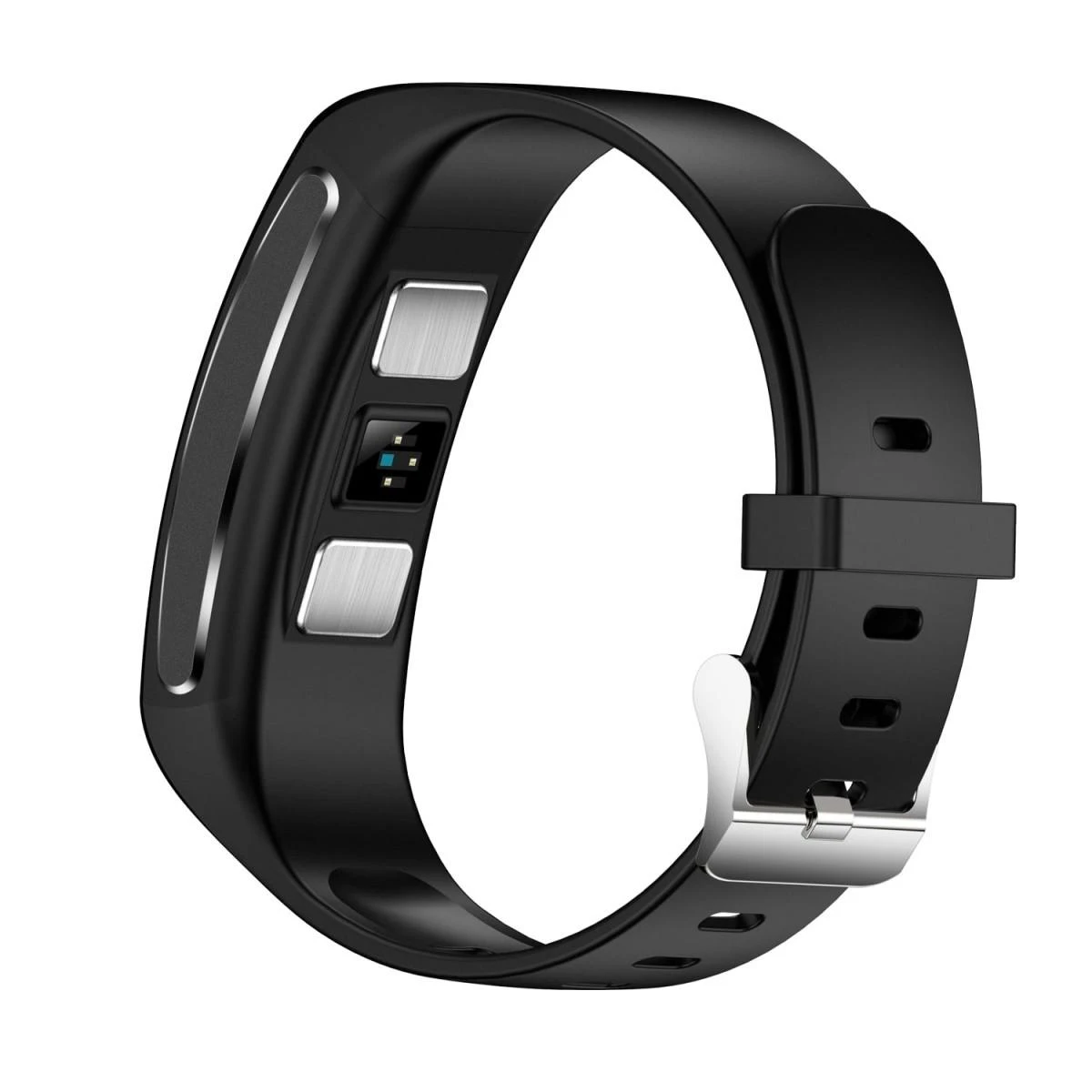 Išmanioji apyrankė Maxcom Fit FW34, Sidabrinės spalvos korpusas su juodos spalvos apyranke