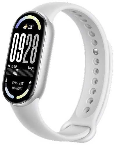 Išmanusis laikrodis Išmanioji apyrankė Xiaomi Smart Band 10 Glacier Sidabrinis spalvos