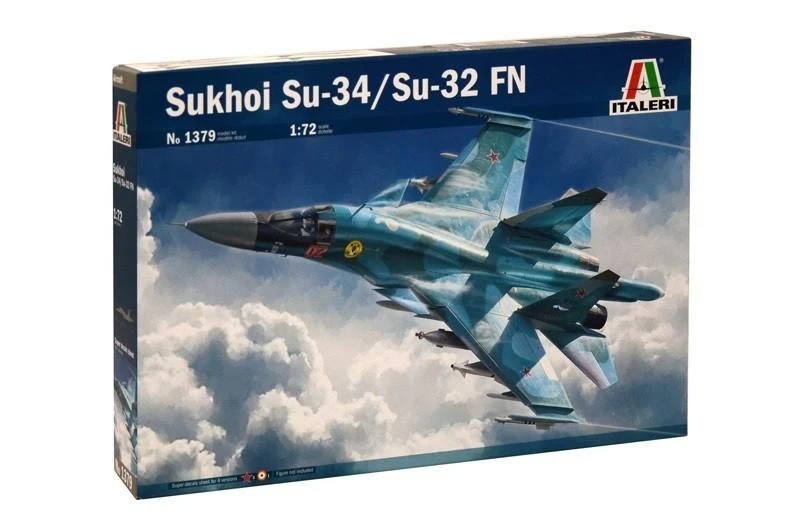 Italeri Su-34/Su-32 FN lėktuvo surenkamas rinkinys 1/72
