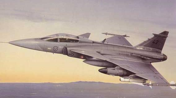 Italeri Saab JAS 39A Gripen 1/48 plastikinis lėktuvo modelis (2638)