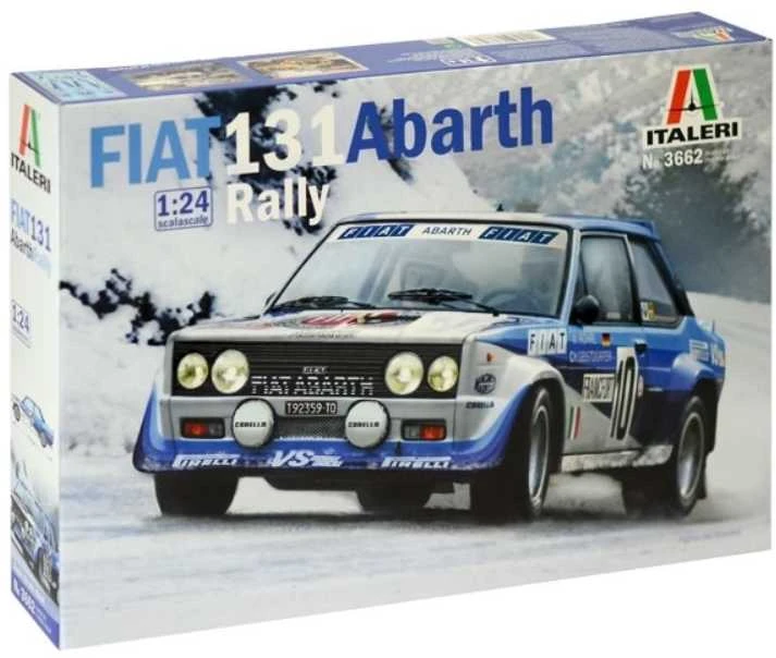 Italeri Fiat 131 Abarth 1/24 plastikinis surenkamas automobilio rinkinys