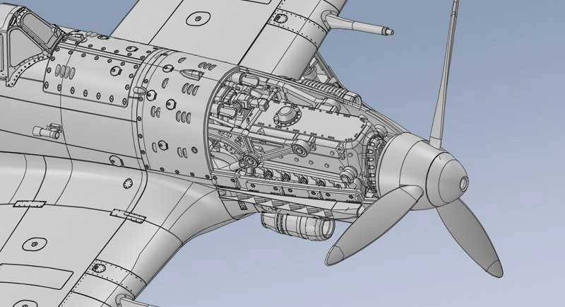 Italeri Macchi C.205 Veltro 1/32 lėktuvas – plastikinis modelis (2519)
