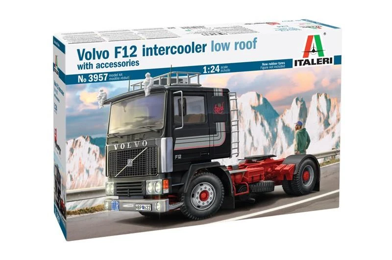 Italeri Volvo F12 Intercooler Low Roof 1/24 plastikinis sunkvežimis