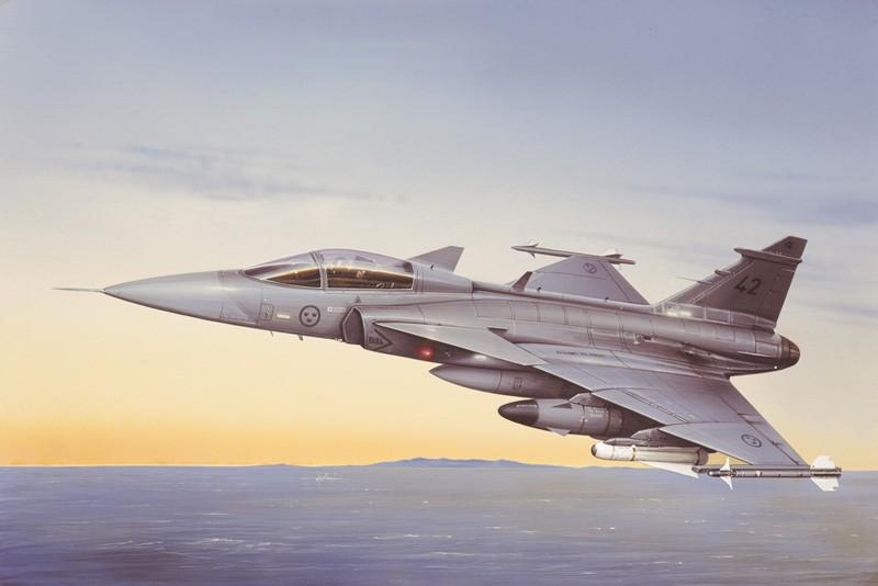 Italeri Saab JAS 39A Gripen 1/48 plastikinis lėktuvo modelis (2638)