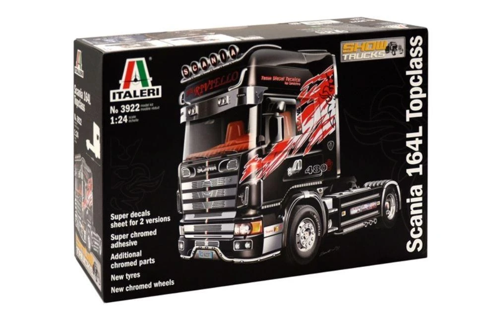 Italeri Scania 164L Top Class 1/24 plastikinis surinkimo rinkinys