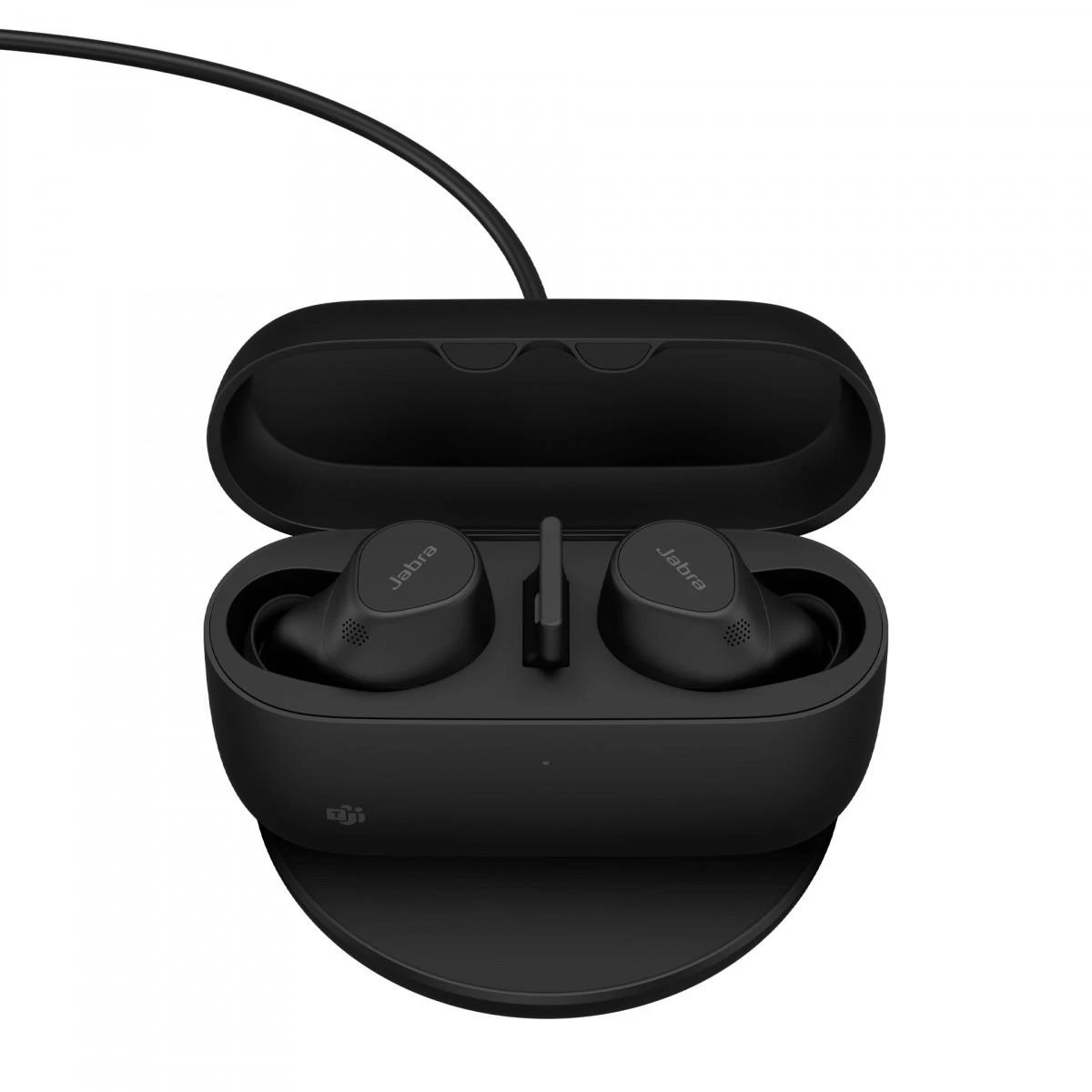 Jabra Evolve2 Buds įkrovimo dėkle