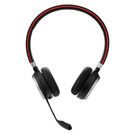 Jabra Evolve 65 SE UC Stereo Belaidės ausinės su mikrofonu, Bluetooth, Charging Stovas
