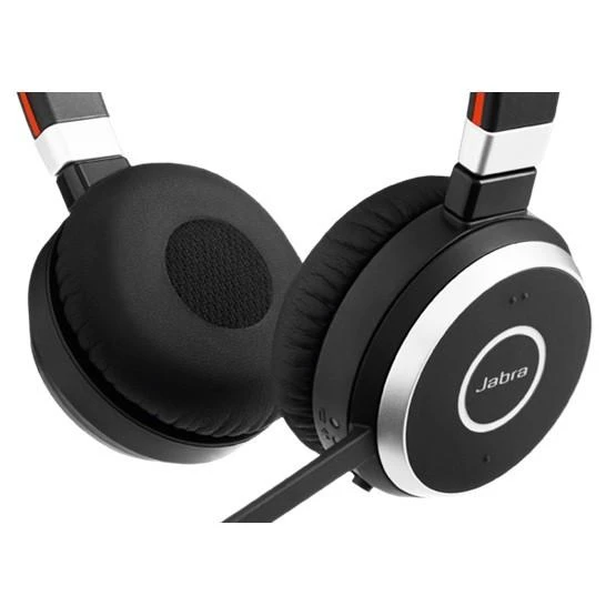Jabra Evolve 65 SE UC Stereo Belaidės ausinės su mikrofonu, Bluetooth, Charging Stovas