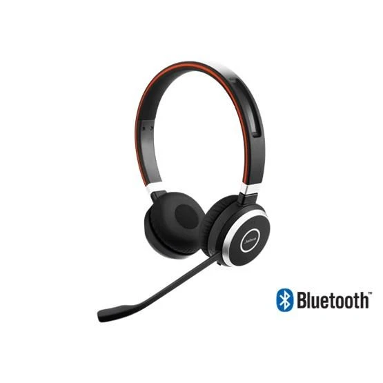 Jabra Evolve 65 SE UC Stereo Belaidės ausinės su mikrofonu, Bluetooth, Charging Stovas