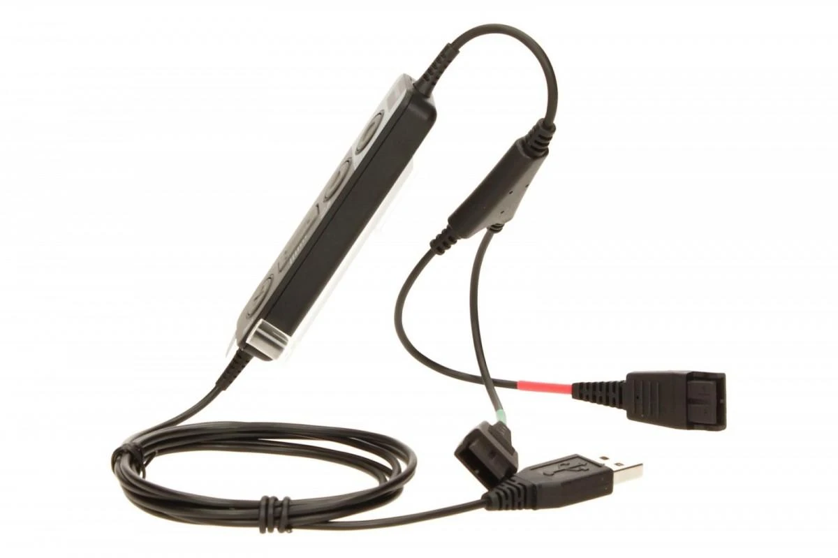 Jabra Link 265 su dviguba QD jungtimi ir valdymo pulteliu