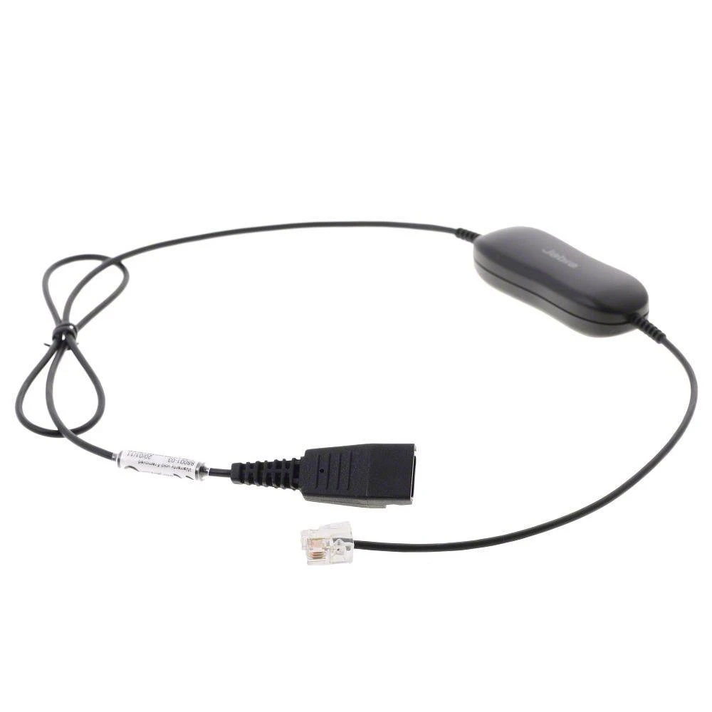 Jabra QD į RJ9 laidas su reguliavimo jungikliu
