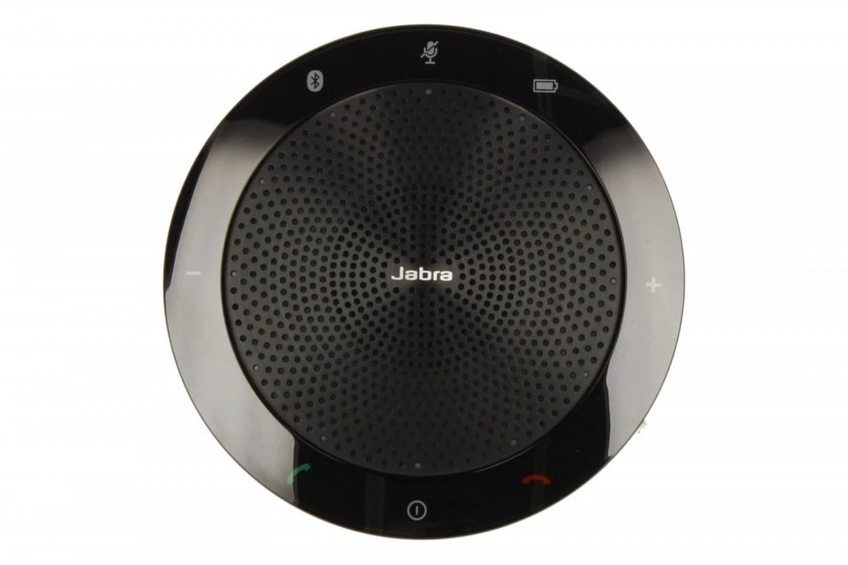 JABRA SPEAK 510 garsiakalbis, skirtas UC ir amp; BT USB konferencijos sprendimas 360 laipsnių mikrofono prijungimo ir atkūrimo nutildymo ir garsumo mygtukas