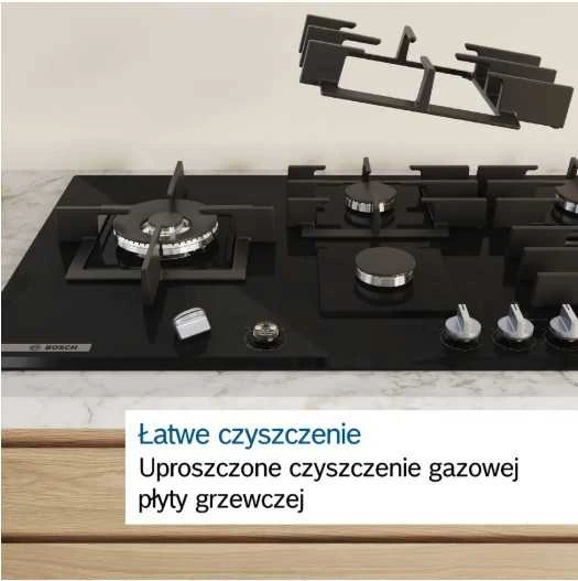 Bosch Serie 6 PCH6A5I90 hob Nerūdijantis plienas Built-in 60 cm Gas 4 zone(s)