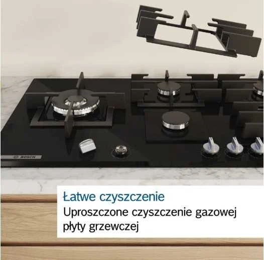 Kaitlentė Bosch Serie 6 PCQ7A5I90 hob Nerūdijantis plienas Built-in 75 cm Gas 5 zone(s)