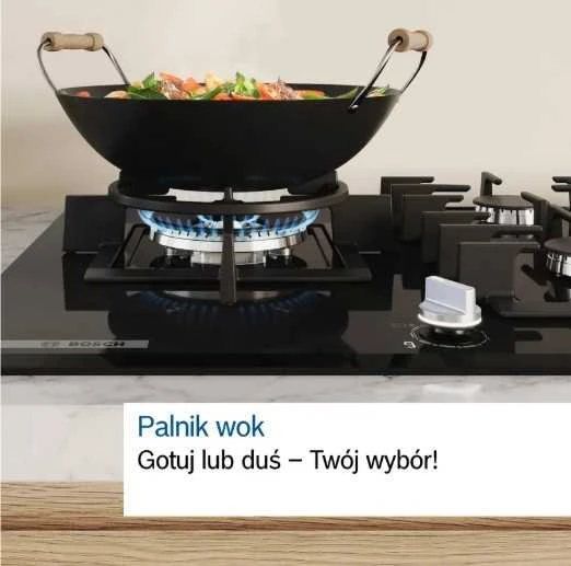 Kaitlentė Bosch Serie 6 PCQ7A5I90 hob Nerūdijantis plienas Built-in 75 cm Gas 5 zone(s)