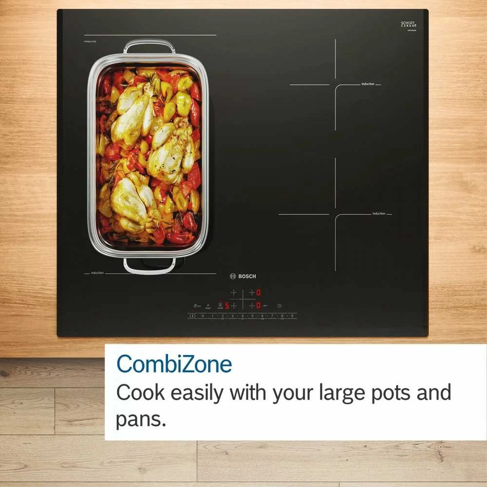 Kaitlentė Bosch Serie 6 PVS831HB1E hob Juodas Built-in 80 cm Zone induction hob 4 zone(s)