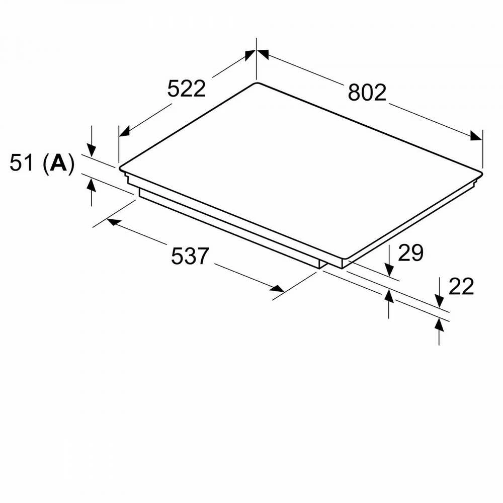 Kaitlentė Bosch Serie 6 PVS831HB1E hob Juodas Built-in 80 cm Zone induction hob 4 zone(s)