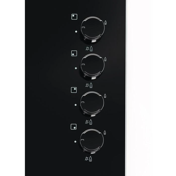 Gas cooktop Electrolux EGG6407K (4 fields, juodos spalvos)