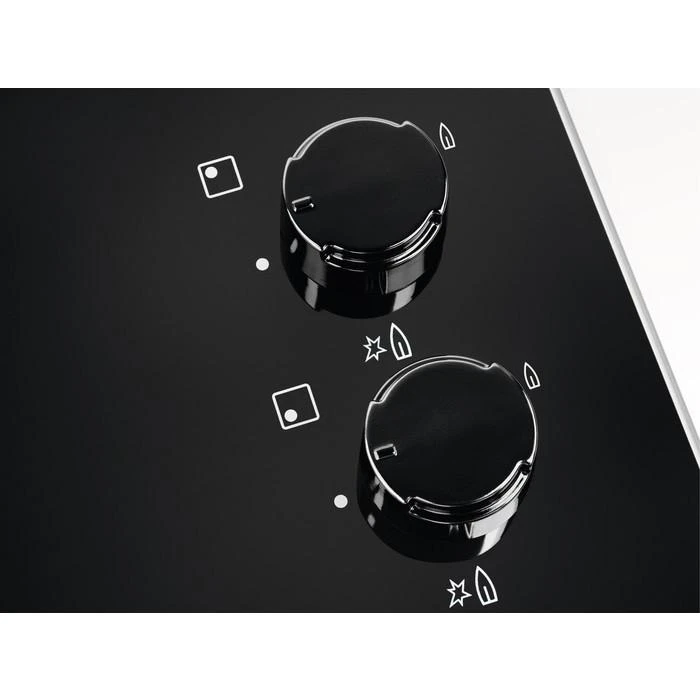 Gas cooktop Electrolux EGG6407K (4 fields, juodos spalvos)