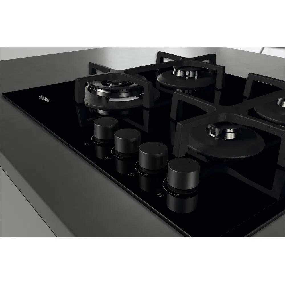Whirlpool AKT 627/NB1 Juodas Built-in 59 cm Gas 4 zone(s)