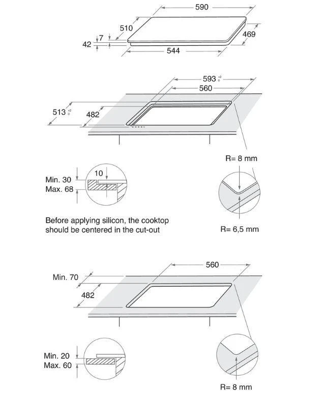 Dujinė kaitlentė Whirlpool AKT 625/WH
