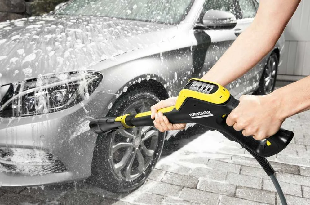 Karcher K 5 Smart Control plovimo pistoletas veikime