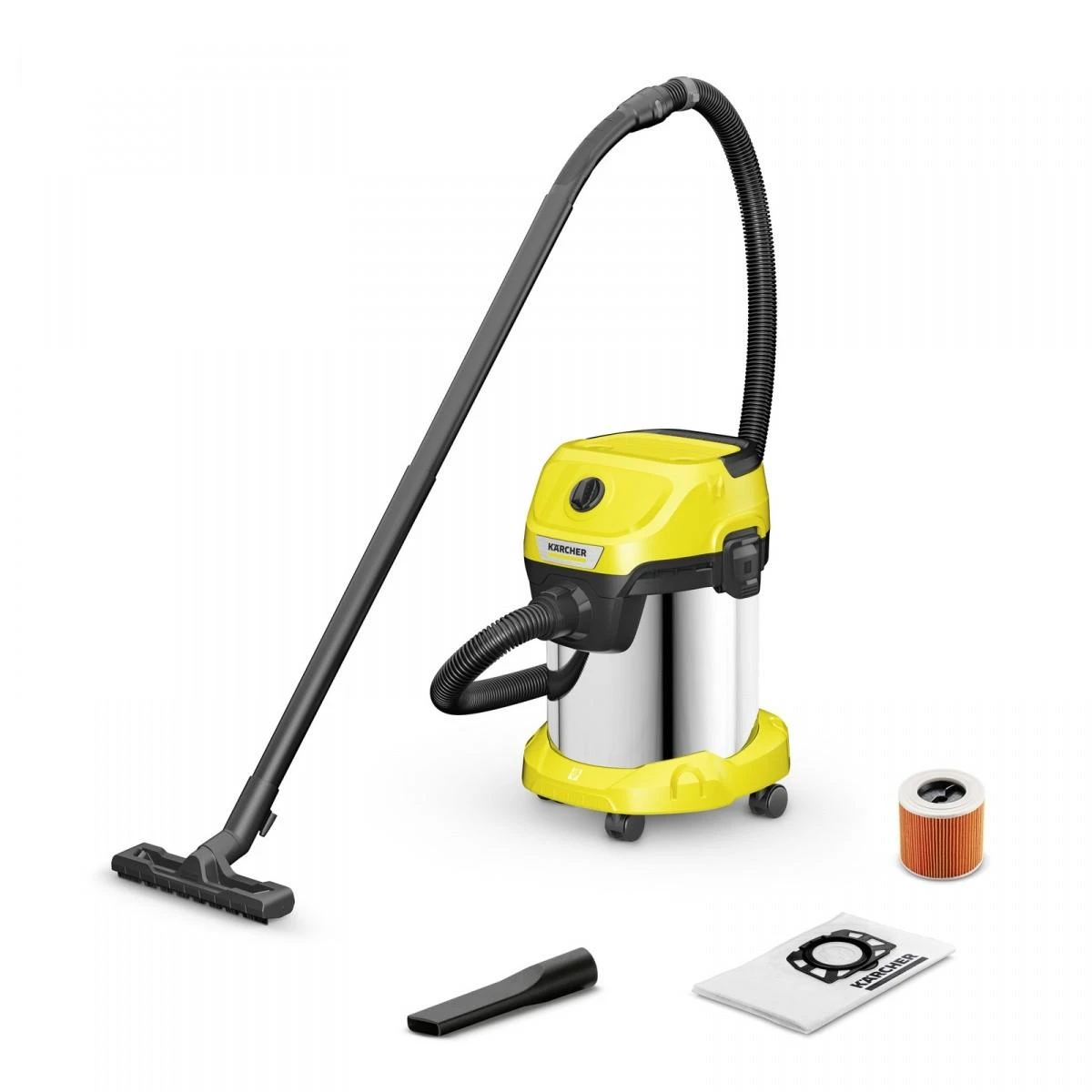 Karcher Dulkių siurblys WD 3 S V-17/4/20, 1000 W, plieninis bakas